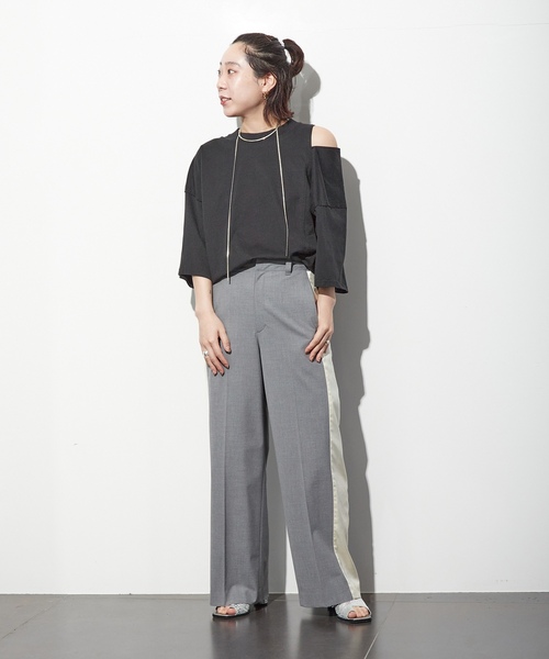 「CITYSHOP」 7分袖カットソー - グレー レディース_画像3