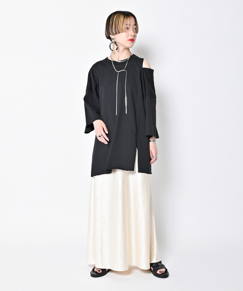 「CITYSHOP」 7分袖カットソー - グレー レディース_画像6
