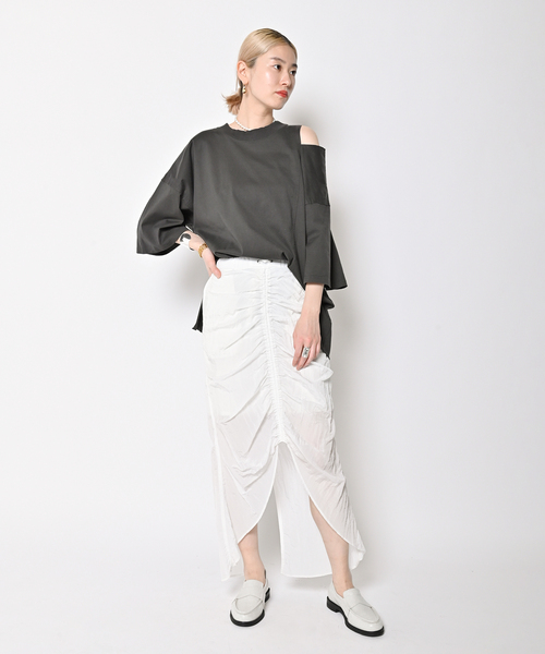 「CITYSHOP」 7分袖カットソー - グレー レディース_画像7