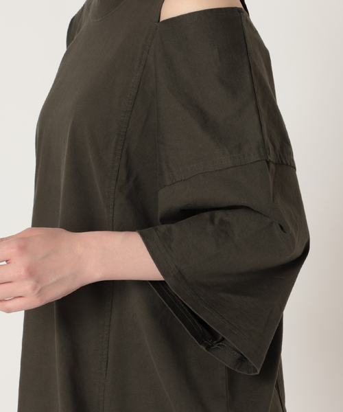 「CITYSHOP」 7分袖カットソー - グレー レディース_画像9
