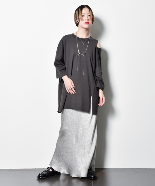 「CITYSHOP」 7分袖カットソー - グレー レディース_画像10