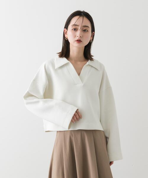 「SENSE OF PLACE by URBAN RESEARCH」 長袖カットソー ONE アイボリー レディース_画像2