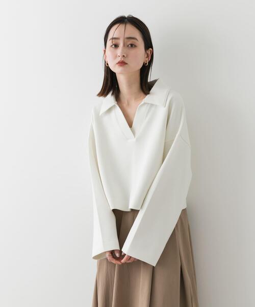 「SENSE OF PLACE by URBAN RESEARCH」 長袖カットソー ONE アイボリー レディース_画像3