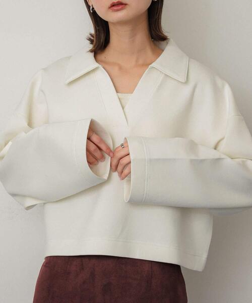 「SENSE OF PLACE by URBAN RESEARCH」 長袖カットソー ONE アイボリー レディース_画像9