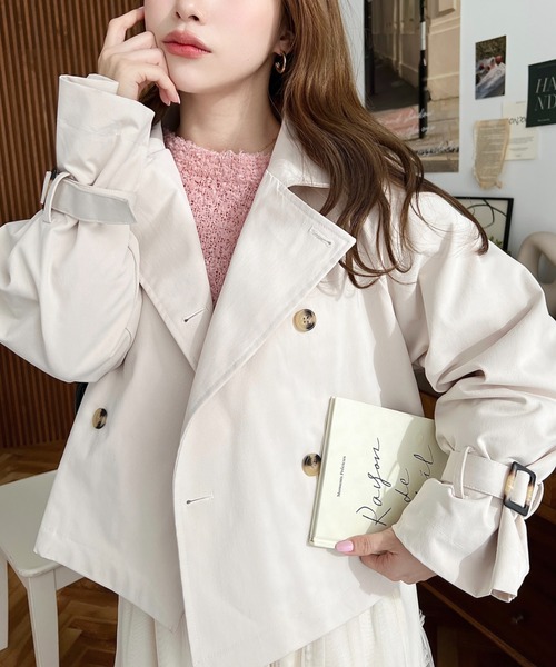 moment+ トレンチコート コート 「累計販売枚数1万枚突破！」コットン