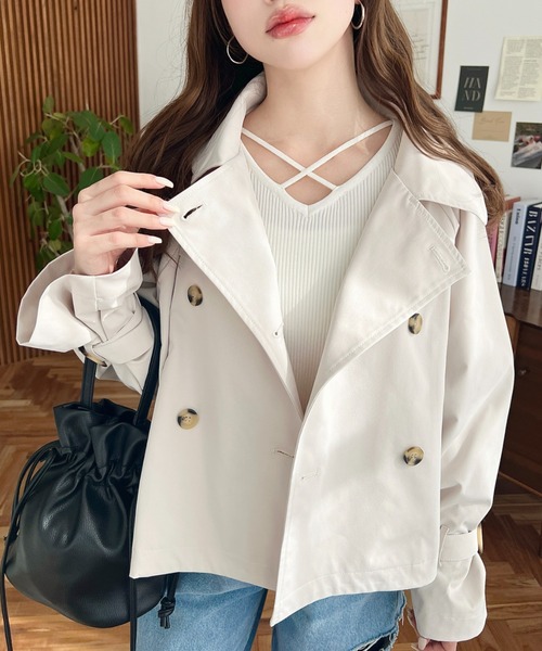 moment+ トレンチコート コート 「累計販売枚数1万枚突破！」コットン