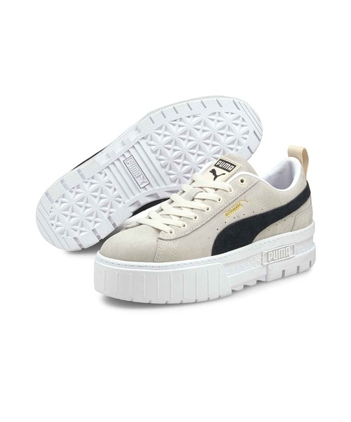 PUMA★メイズ グラム MAYZE GLAM WNS Amazon.com | PUMA Women's Mayze Glam Sneakers, White-Dark