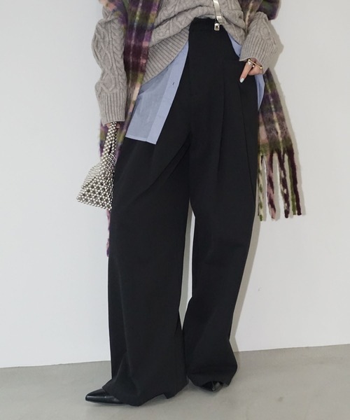 chuclla（チュクラ） パンツ 2タック サイドポケット ワイドパンツ je