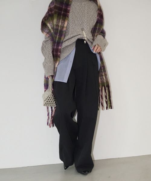 chuclla（チュクラ） パンツ 2タック サイドポケット ワイドパンツ je