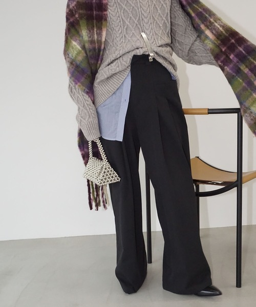 パンツ 2タック サイドポケット ワイドパンツ je-101 chw22s072