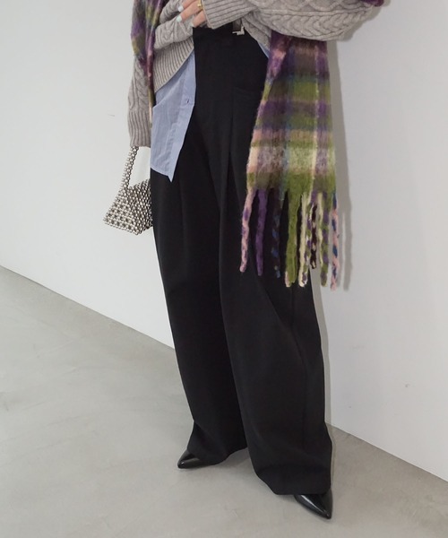 chuclla パンツ 2タック サイドポケット ワイドパンツ je-101