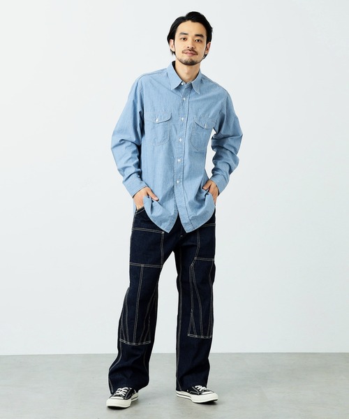 Lee（リー） シャツ デニムワークシャツ/デニムシャツ /きれいめシャツ