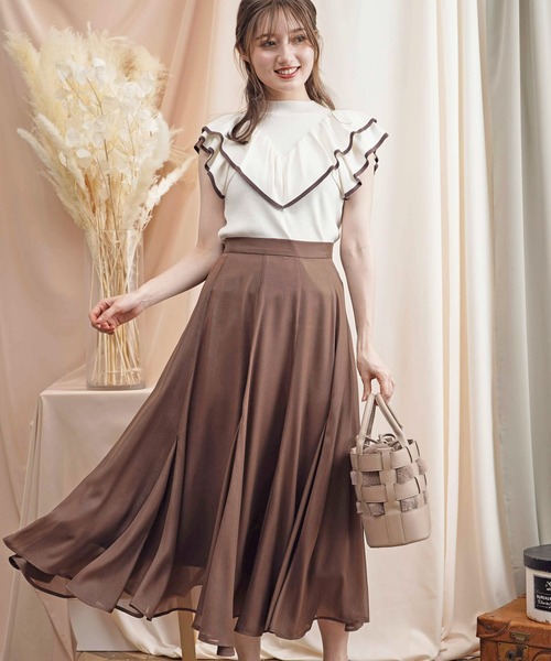 Noela - 完売新品 定価12960円 Noelaの肩開きレース切替ニット✨ Noela（ノエラ）の「レース切替ニットワンピース（ワンピース