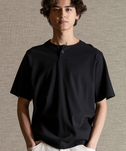 Jackman（ジャックマン） ヘンリーネック tシャツ Henleyneck T-Shirt