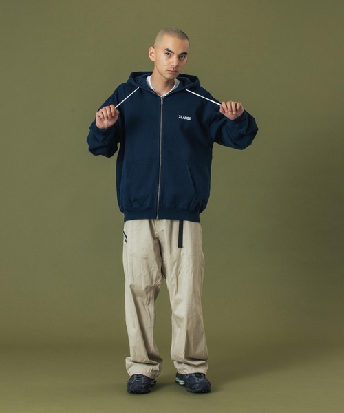 Supreme XL Tシャツ (ジップパーカー)セット売り確実正規品 XLARGE パーカー STANDARD LOGO ZIP HOODED SWEATSHIRT メンズ