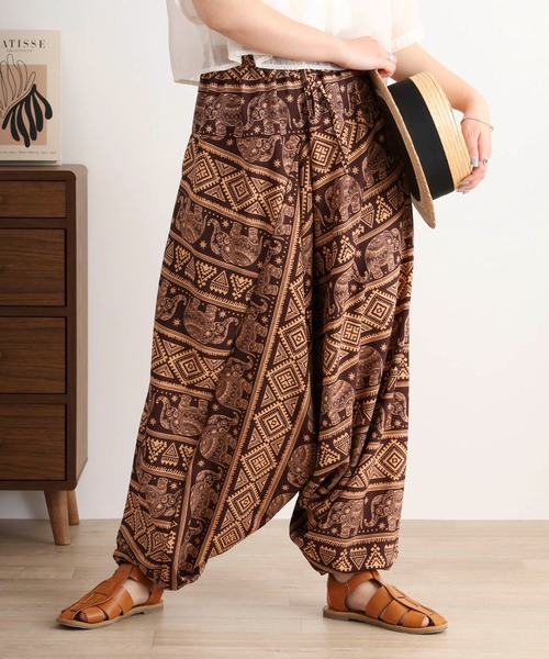 FUNALIVE（ファンアライブ） パンツ 総柄サルエルパンツ メンズ