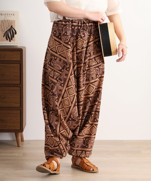 FUNALIVE（ファンアライブ） パンツ 総柄サルエルパンツ メンズ