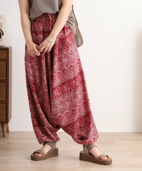 FUNALIVE（ファンアライブ） パンツ 総柄サルエルパンツ メンズ