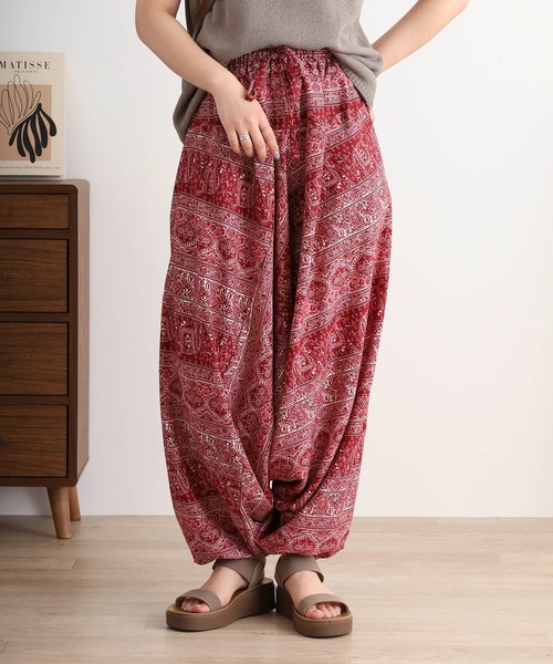 FUNALIVE（ファンアライブ） パンツ 総柄サルエルパンツ メンズ