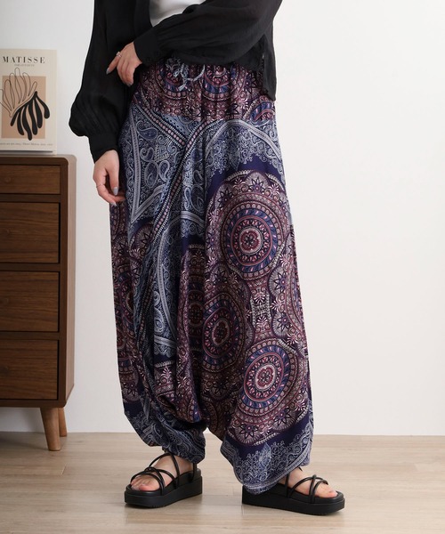 FUNALIVE（ファンアライブ） パンツ 総柄サルエルパンツ メンズ