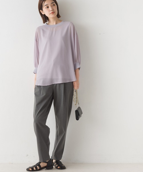 tシャツ 袖ボリュームプルオーバー レディース URBAN RESEARCH DOORS tシャツ 袖ボリュームクロップドプル