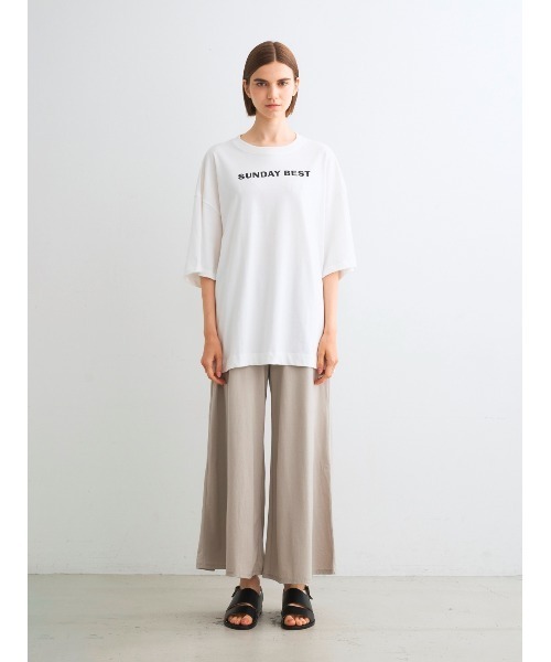 three dots tシャツ 「unisex」EZ MOMENTグラフィックTシャツ