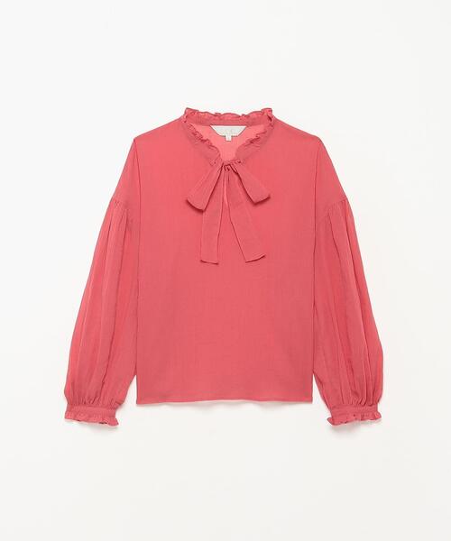ブラウス シャツ コットンボイルリボンブラウス レディース To b. by agnes ブラウス シャツ コットンボイルリボンブラウス