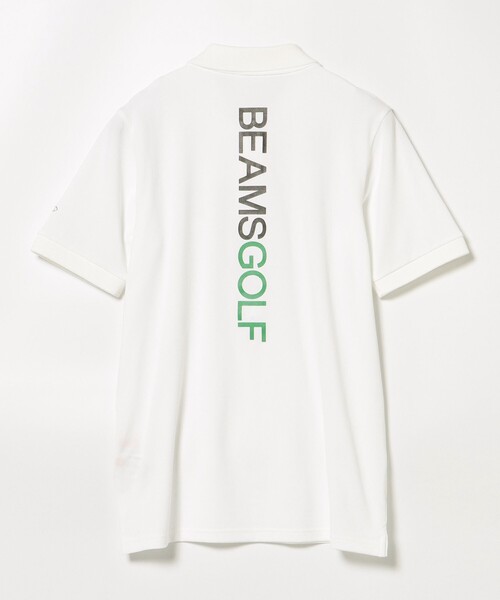 BeamsGolf ホワイト ポロシャツ BEAMS GOLF（ビームス ゴルフ） ポロシャツ 「MEN」BEAMS GOLF PURPLE