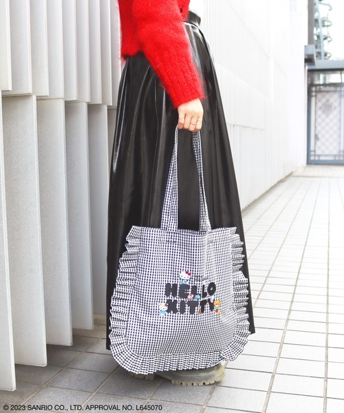 kittychan　ふりるかばん sanrio トートバッグ HELLO KITTY / フリルトートバッグ