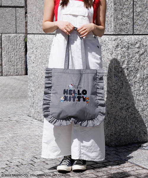 sanrio トートバッグ HELLO KITTY / フリルトートバッグ