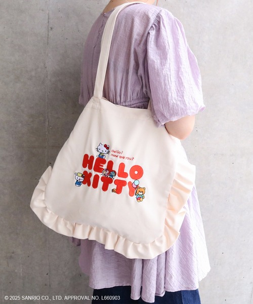 kittychan　ふりるかばん sanrio トートバッグ HELLO KITTY / フリルトートバッグ