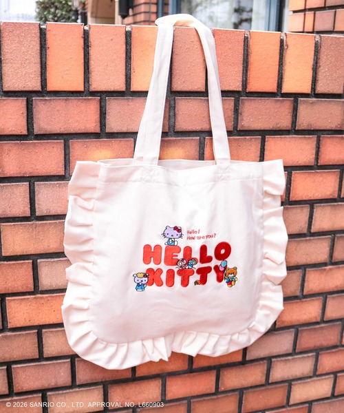 sanrio（サンリオ） トートバッグ 大きめ HELLO KITTY / フリルトート