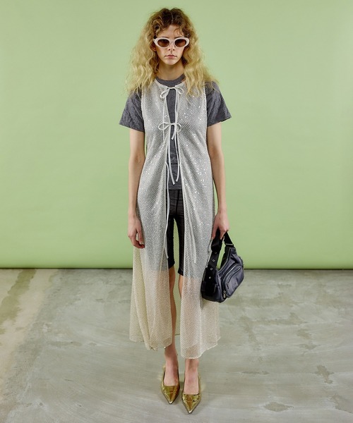 MAISON SPECIAL ワンピース Sequins Maxidresses/スパンコール