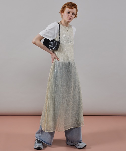 MAISON SPECIAL ワンピース Sequins Maxidresses/スパンコール