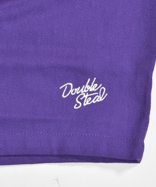 DOUBLE STEAL チノパン 刺繍 ハーフパンツ メンズ レディース