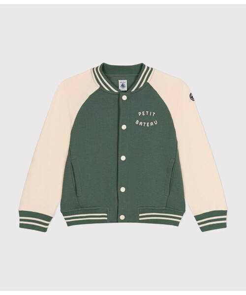 PETIT BATEAU（プチバトー） ブルゾン アウター スウェットバイカラー 