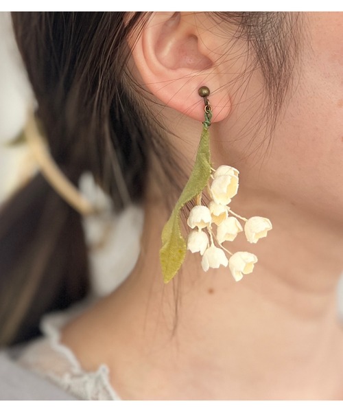 m.soeur（エムスール） ピアス スズランの両耳ピアス レディース