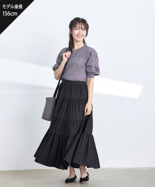 Tiaclasse スカート ティアードフレアスカート : ZOZOTOWN Yahoo!店