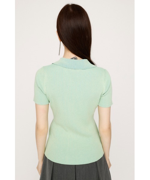 SLY ニット セーター DUAL COLOR FRONT ZIP KNIT TOPS デュアル