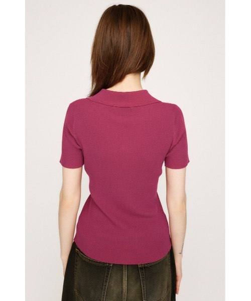 SLY ニット セーター DUAL COLOR FRONT ZIP KNIT TOPS デュアル
