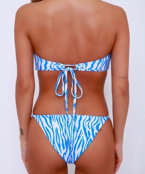 PINKYSHAKE ピンキーシェイク バンダナ柄 三角ビキニ ブルー 完売品 PINKY SHAKE（ピンキーシェイク） 水着 twinkle sea bandeau