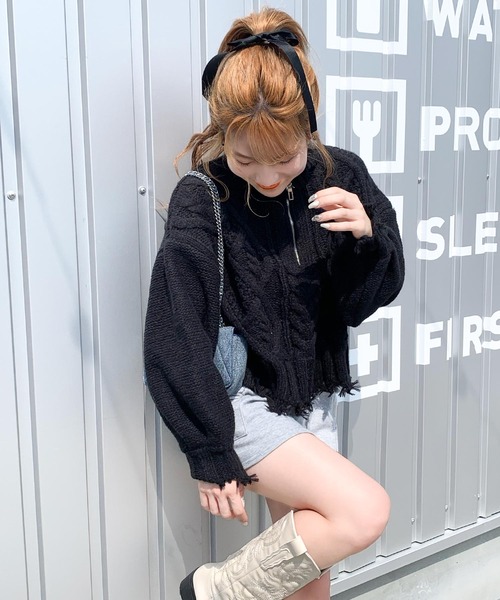 mily bilet ニット セーター 「mily bilet」大人カジュアルに遊び心を