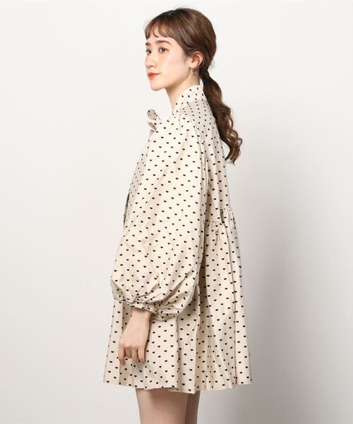 Ray BEAMS」 「Sister Jane」長袖ワンピース SMALL オフホワイト 