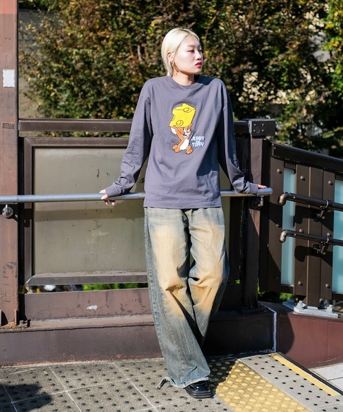 Dolce&Gabbana トムとジェリー ロンT トムとジェリー」ロングTシャツ(M グリーン): トップス｜Right
