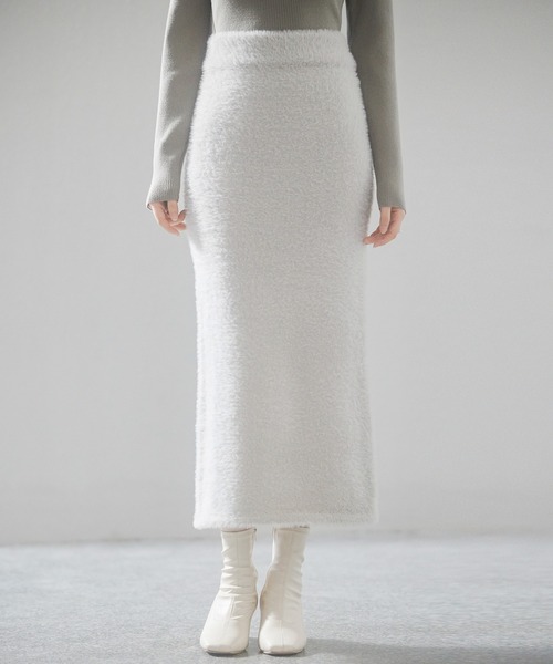 SAISON DE PAPILLON（セゾンドパピヨン） スカート ふわふわシャギー