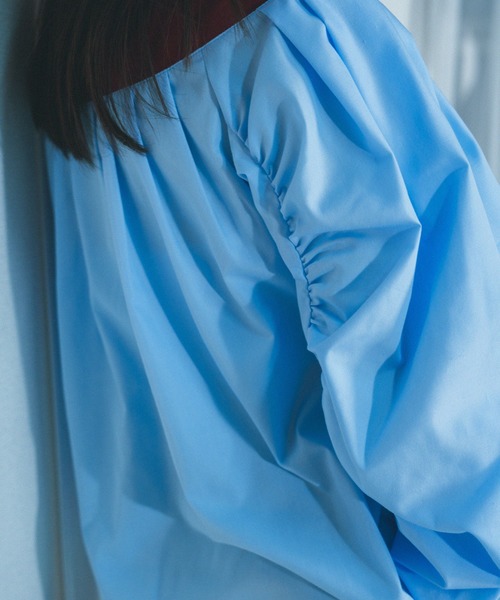 ブラウス シャツ 「Nora Lily」「elle」Kitting Blocking Hi-Neck Blouse レディース Nora Lily ブラウス シャツ 「Nora Lily」「elle」Kitting