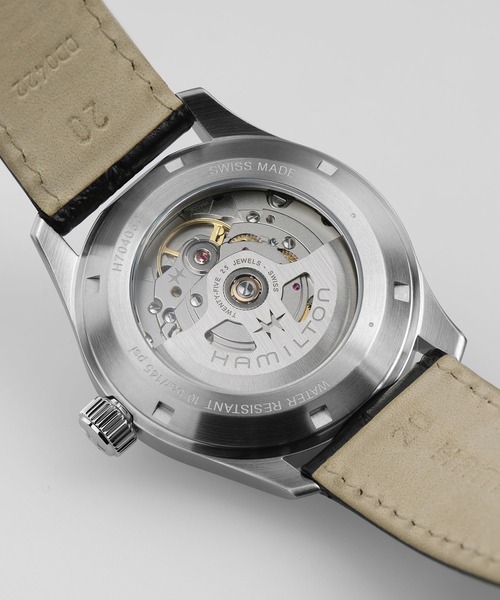 腕時計 HAMILTON 「ハミルトン」 腕時計 Khaki Field （カーキ フィールド） Murph オート 自動巻き 38MM ホワイト×ブの画像