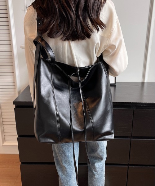 FREE STYLISTS ショルダーバッグ バッグ リボン A4 トートバッグ