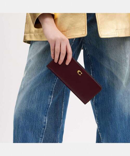 COACH/コーチ エッセンシャル スキニー ウォレット BLUE COACH/コーチ エッセンシャル スキニー ウォレット BLUE