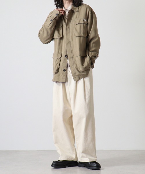 GUESS（ゲス） シャツ GUESS LS FLUID SAFARI SHACKET ジャケット
